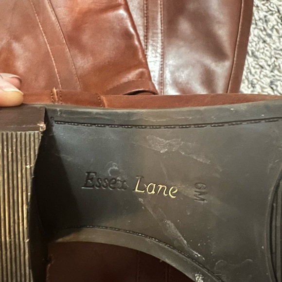 Essex Lane Cognac Brown Real Leather Heeled Boot - Size 6 - Great condition - Picture 3 of 7